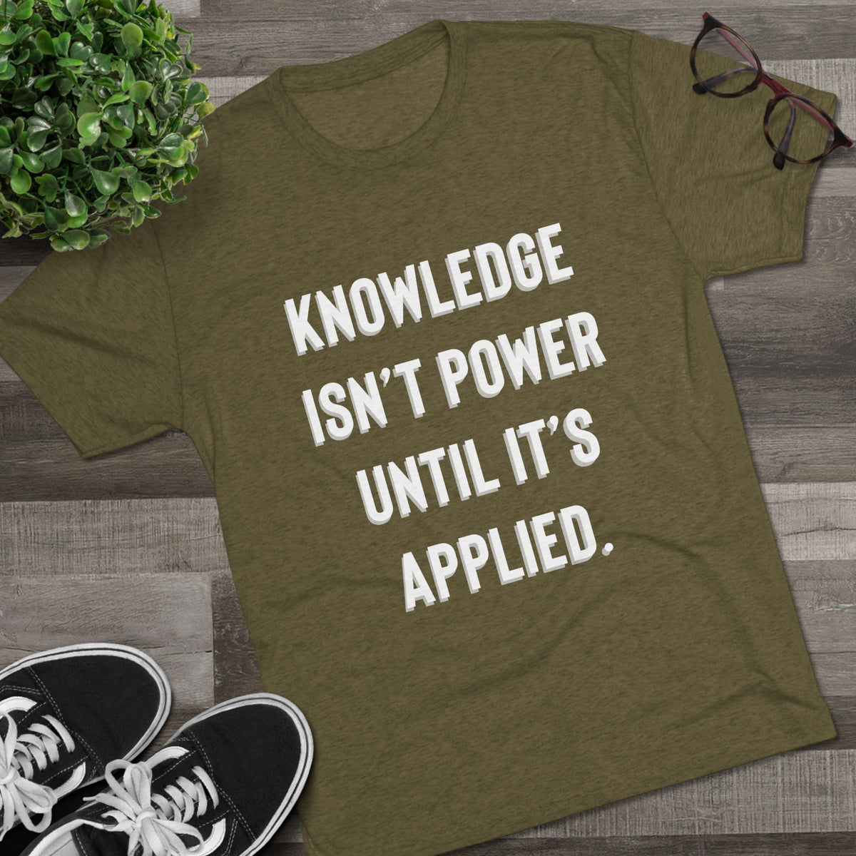 Knowledge Unisex Tri-Blend Crew Tee