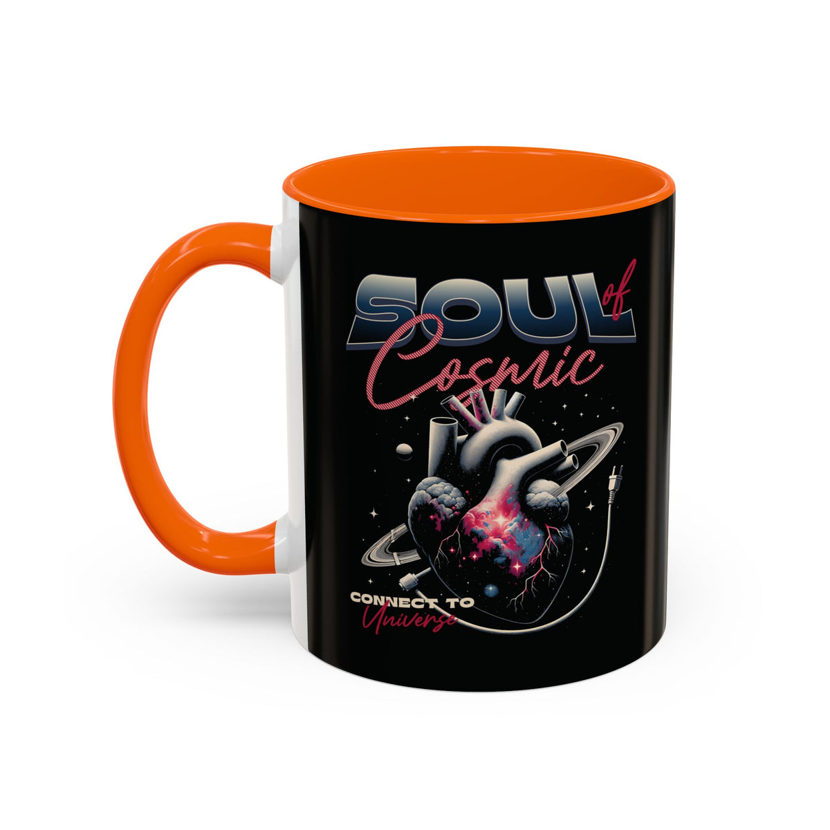 Cosmic Vibes Accent Coffee Mug - 11 & 15oz Ceramic Cup for Space Lovers and Gift Giving