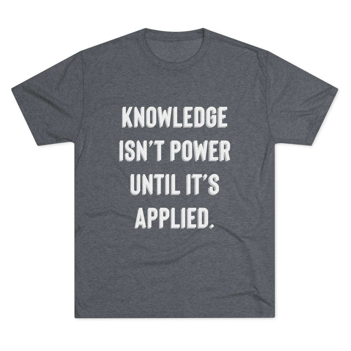 Knowledge Unisex Tri-Blend Crew Tee