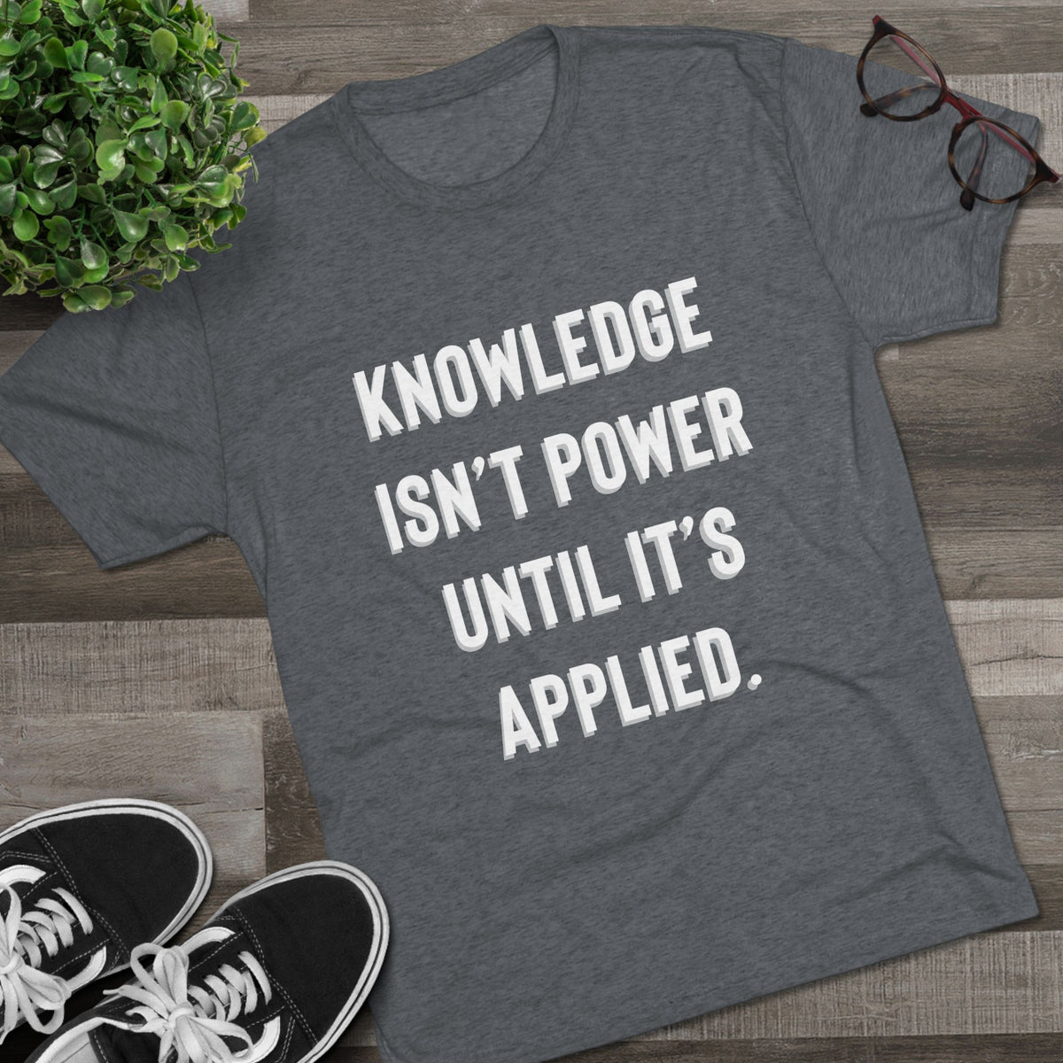 Knowledge Unisex Tri-Blend Crew Tee