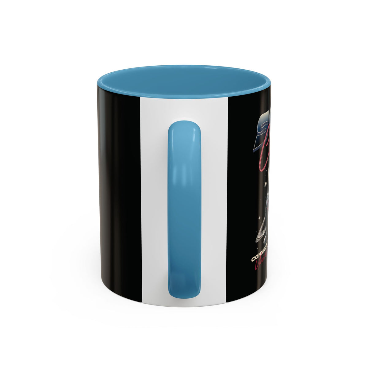 Cosmic Vibes Accent Coffee Mug - 11 & 15oz Ceramic Cup for Space Lovers and Gift Giving