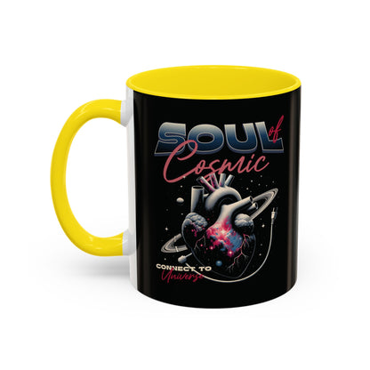 Cosmic Vibes Accent Coffee Mug - 11 & 15oz Ceramic Cup for Space Lovers and Gift Giving