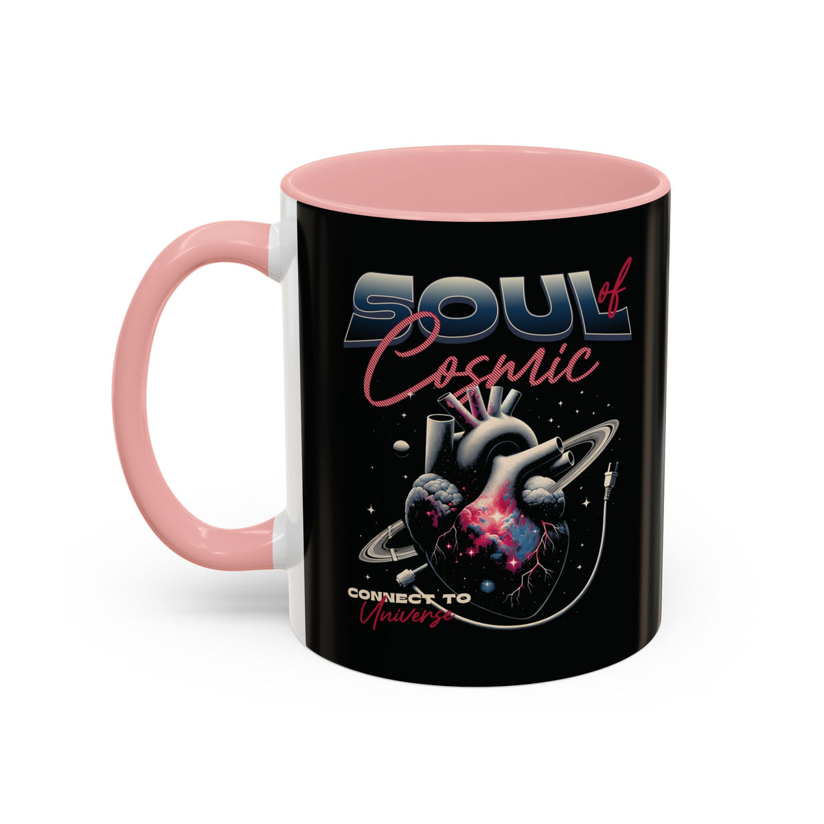 Cosmic Vibes Accent Coffee Mug - 11 & 15oz Ceramic Cup for Space Lovers and Gift Giving