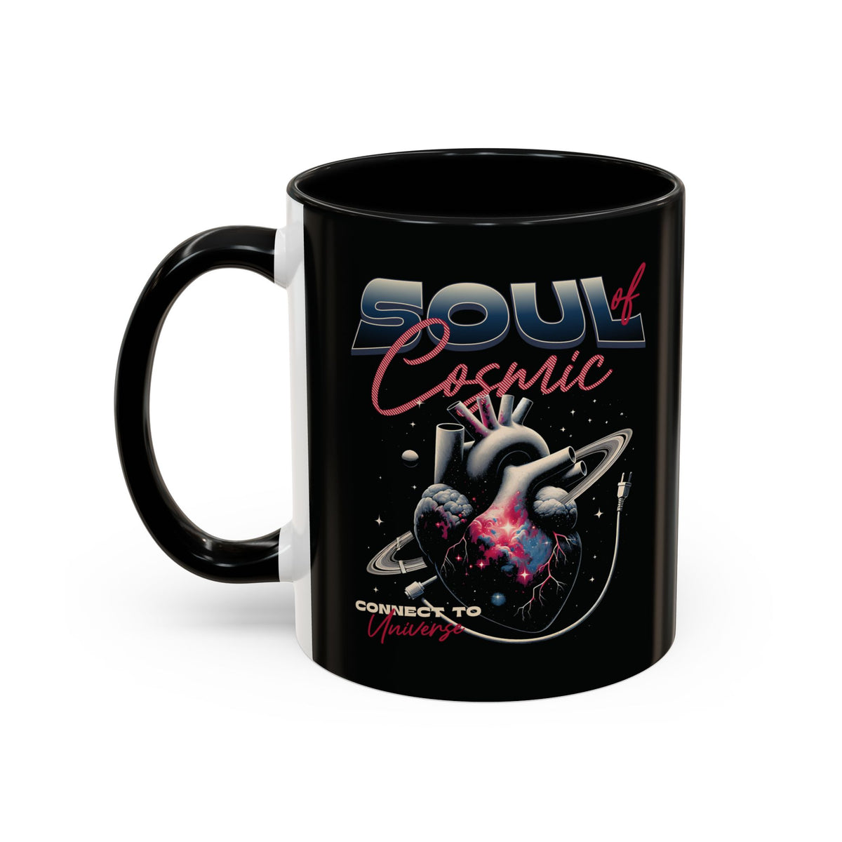 Cosmic Vibes Accent Coffee Mug - 11 & 15oz Ceramic Cup for Space Lovers and Gift Giving