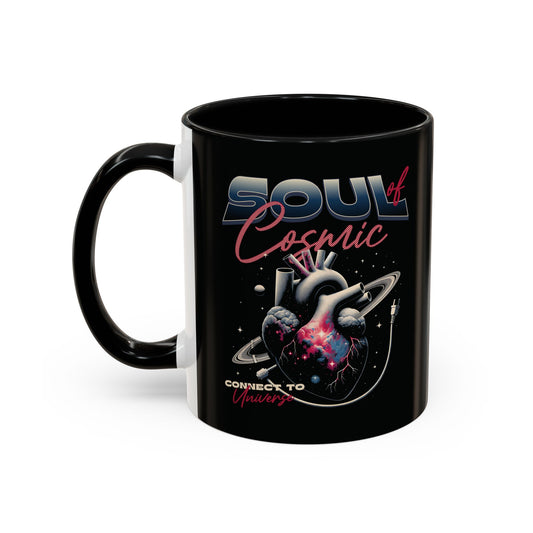 Cosmic Vibes Accent Coffee Mug - 11 & 15oz Ceramic Cup for Space Lovers and Gift Giving
