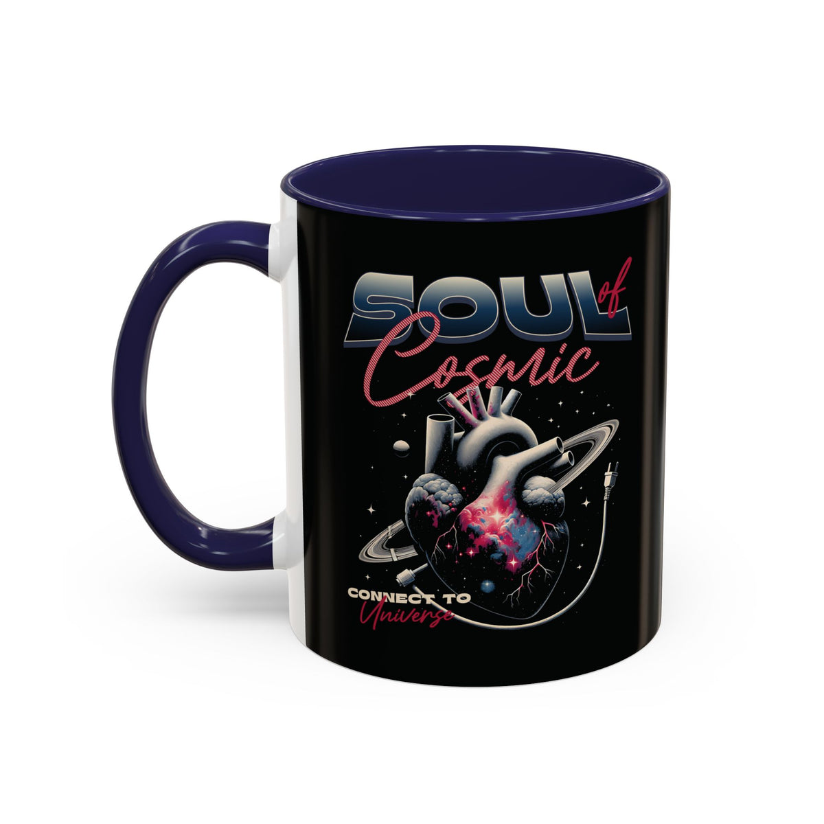 Cosmic Vibes Accent Coffee Mug - 11 & 15oz Ceramic Cup for Space Lovers and Gift Giving